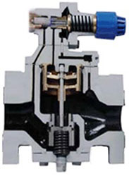 YG13H型高靈敏度蒸汽減壓閥,結構圖