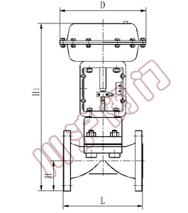 ZJSG氣動(dòng)隔膜調(diào)節(jié)閥結(jié)構(gòu)圖)